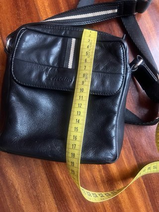 Bolso de piel Negro Caballero