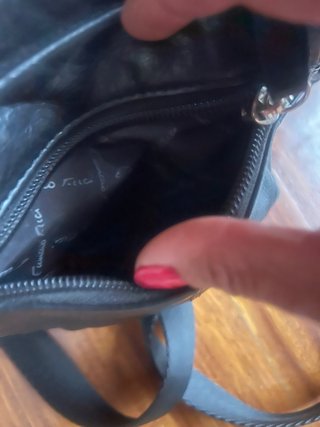 Bolso de piel Negro Caballero