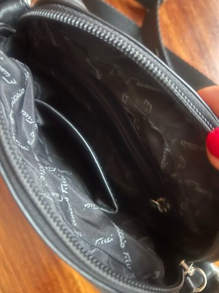 Bolso de piel Negro Caballero