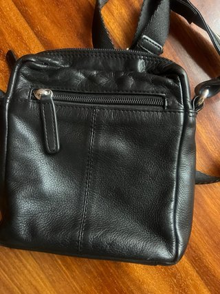 Bolso de piel Negro Caballero