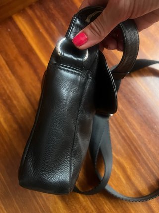 Bolso de piel Negro Caballero