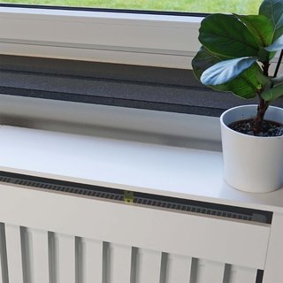 Toboli 64260 | Copritermosifone in MDF bianco a do