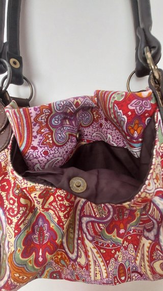 Bolso Hombro Paisley Multicolor Boho