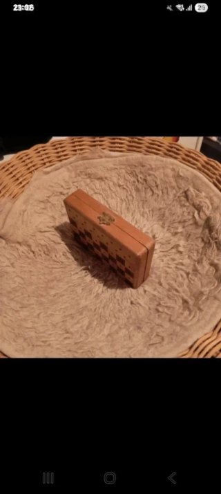 Ajedrez madera antiguo años 50