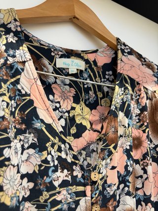 Vestido largo estampado floral T.M