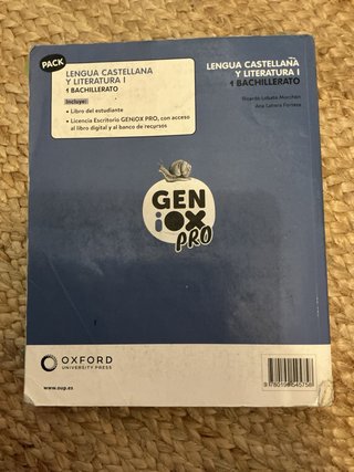 Lengua castellana y literatura I. Libro del est...