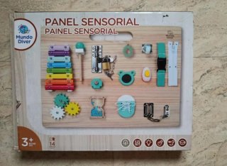 Tablero Sensorial Madera para Bebé
