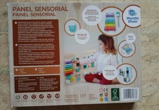 Tablero Sensorial Madera para Bebé
