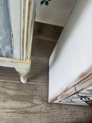 Cómoda o aparador vintage madera Pintado a mano