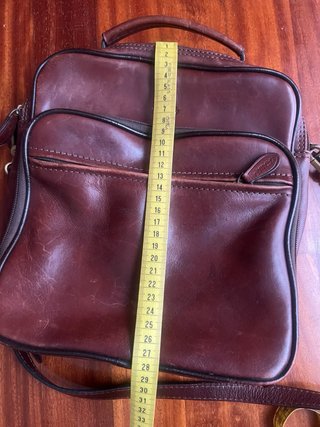 Bolso de piel caballero