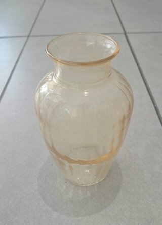 Vaso Vetro Ambra Trasparente H 18
