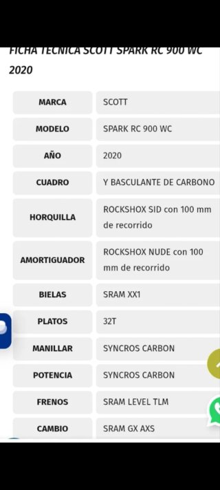 Bicicleta Scott Montaña carbono