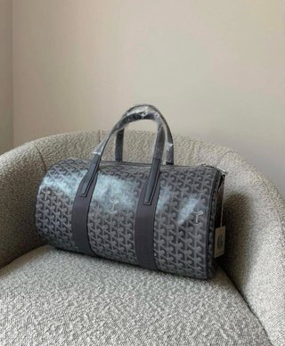 Bolso de viaje Goyard negro y gris
