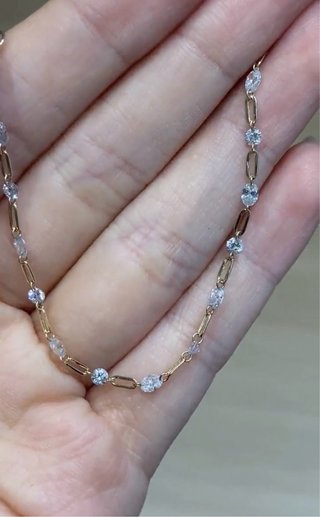 Pulsera Oro 14k y Diamantes