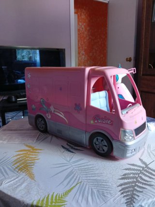 Camión y Moto Rosa Juguete