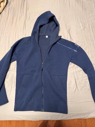 Sudadera Adidas Azul con Cremallera