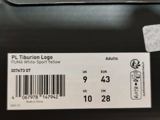 Zapatillas Puma Talla 43 Blancas y Amarillas