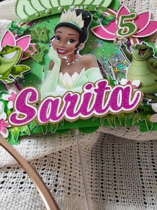 Topper Tarta Personalizado Princesa Tiana
