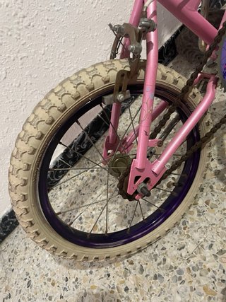 Bicicleta infantil Princesas Disney rosa