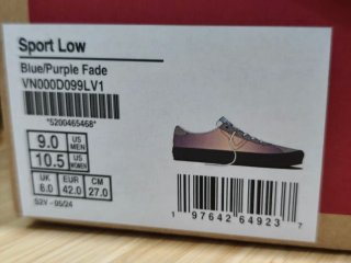 Zapatillas Vans grises y moradas