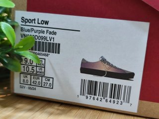Zapatillas Vans grises y moradas