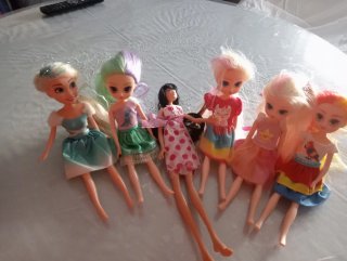 Lote de 6  Muñecas Estilo Fashion Doll