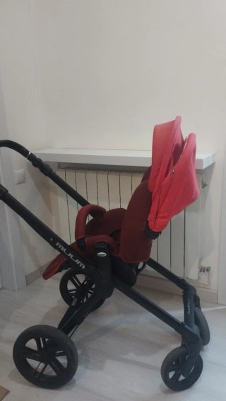 Carrito Jané Muum + Capazo Matrix Light 2 Rojo