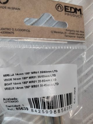 Mirilla dorada para puerta