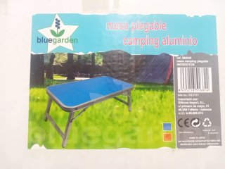 Mesa plegable camping aluminio Bluegarden