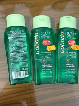 Babaria After Sun Aloe Vera 3 uds