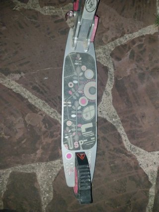 Patinete oxelo infantil rosa y plateado