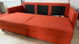 Sofá Cama Naranja 3 Plazas