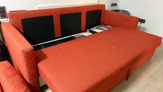 Sofá Cama Naranja 3 Plazas