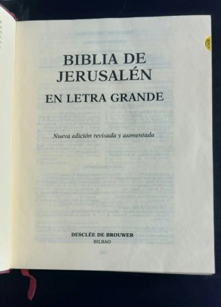 Biblia de Jerusalén EN LETRA GRANDE