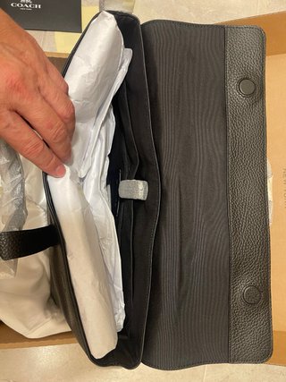 Maletín Cartera Coach Piel Negro