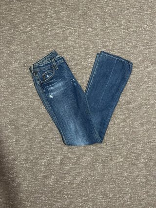 Pantalón Armani Jeans Azul Vingage Vaquero campana