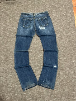 Pantalón Armani Jeans Azul Vingage Vaquero campana