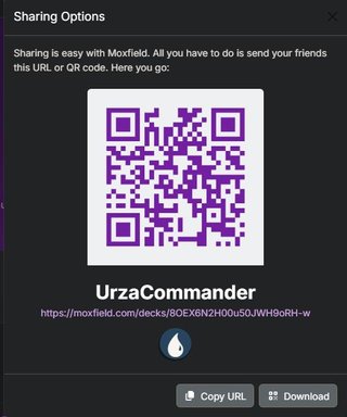 Mazo commander Urza, Lord High Artificer