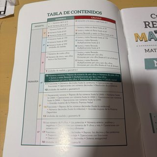 Cuadernillos de repaso de matemáticas