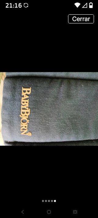 Mochila Portabebés Babybjörn Azul Rayas