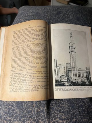 Libro ingles antiguo Un viaje a través de EEUU