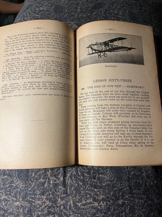 Libro ingles antiguo Un viaje a través de EEUU