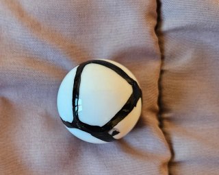 Pelotas de futbolín sucias
