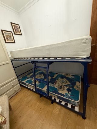 Litera Cama Nido Corte Inglés azul