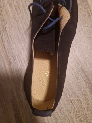 Zapato hombre ante azul talla 42