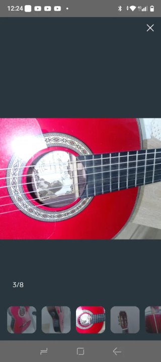 Guitarra flamenca autoamplificada doble prebio