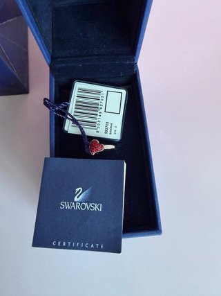 Set de Anillos Swarovski Double Love Corazón Rojo