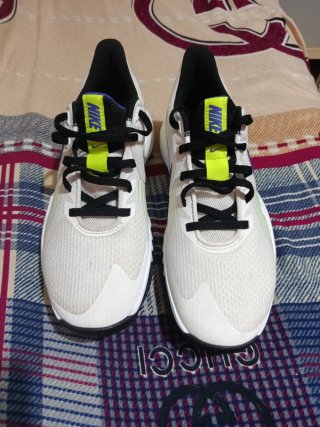 Nike Precision 5 Blancas ,Amarillas y Morado