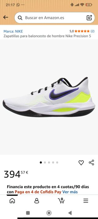 Nike Precision 5 Blancas ,Amarillas y Morado