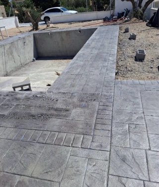 Hormigón impreso y fratasado